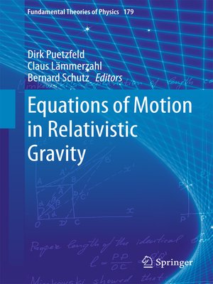 cover image of Equations of Motion in Relativistic Gravity
